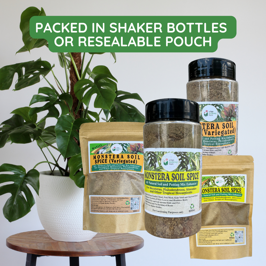 Monstera Soil Spice - All Natural Soil Additive and Plant Food for Monstera, Philodendron and other Tropical Houseplants