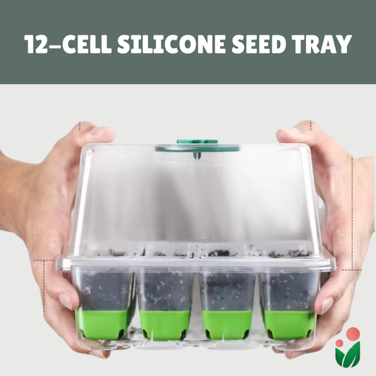 12-cell Premium Silicon Seed Starter Tray