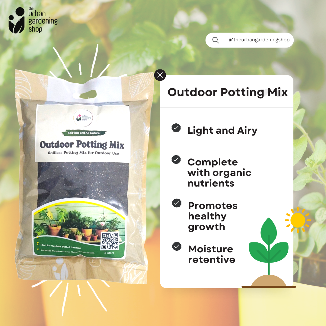 8-Liter Outdoor Potting Mix -Soilless Mix For All-Weather Outdoor Gardening