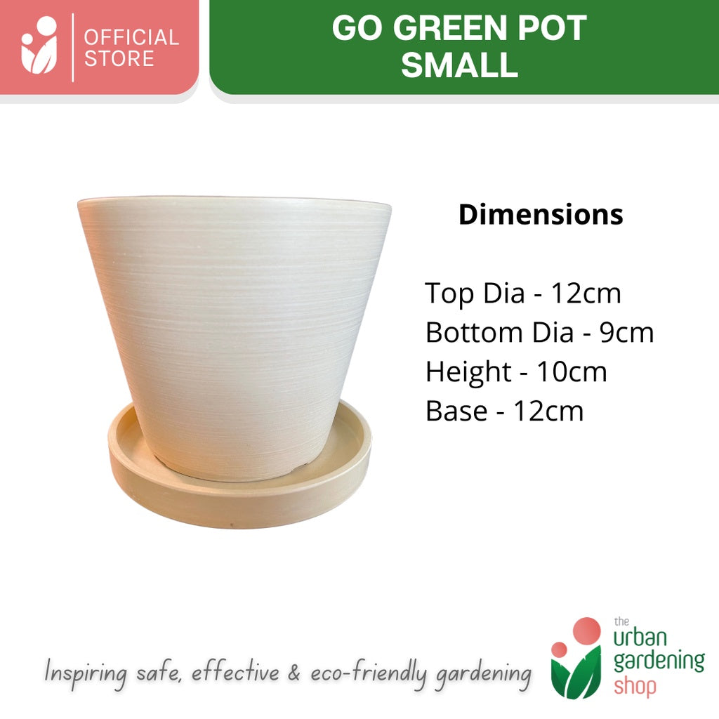 Go Green Eco-Friendly Garden Pots - Classic Design Small And Medium Sizes