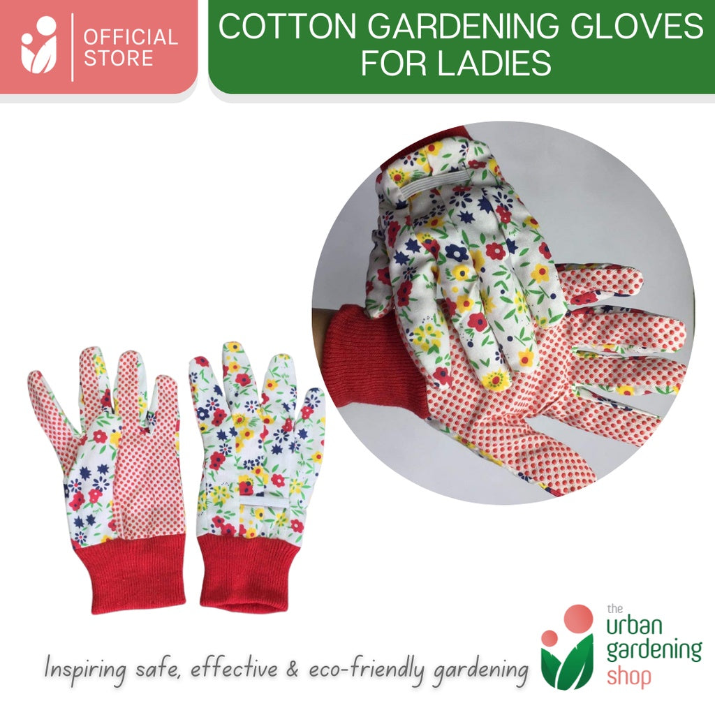 Cotton Floral Gardening Gloves for Ladies | Protects against Dirt, Grime, and other Harmful Substances