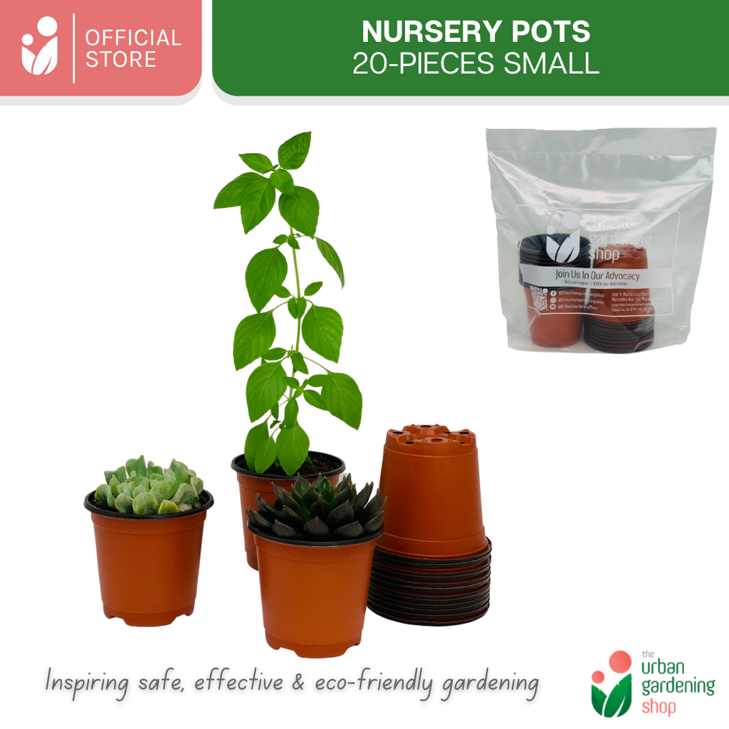 Lightweight Nursery Seedling Pots | Plastic Red and Black Color in 3 Different Sizes