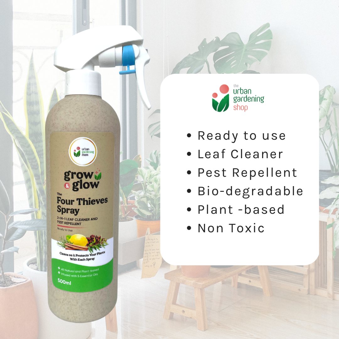 THE FOUR THIEVES BLEND All-Purpose Garden Spray - Disinfectant, Cleaning, Misting, Air Freshener and Insect Repellant in One – For Indoor Use