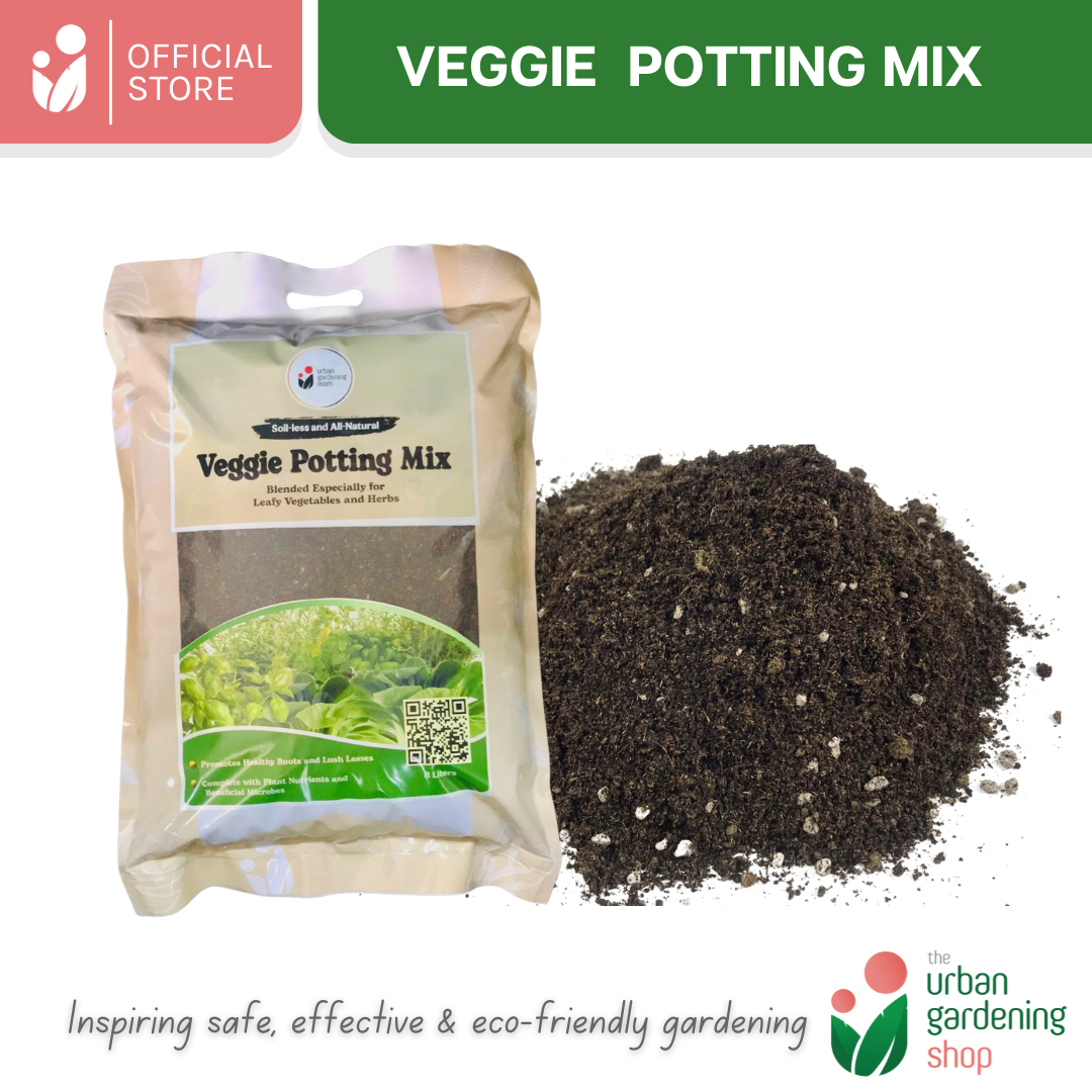 8-liter VEGGIE POTTING MIX Premium Soilless Potting Mix for Leafy Greens and Herbs