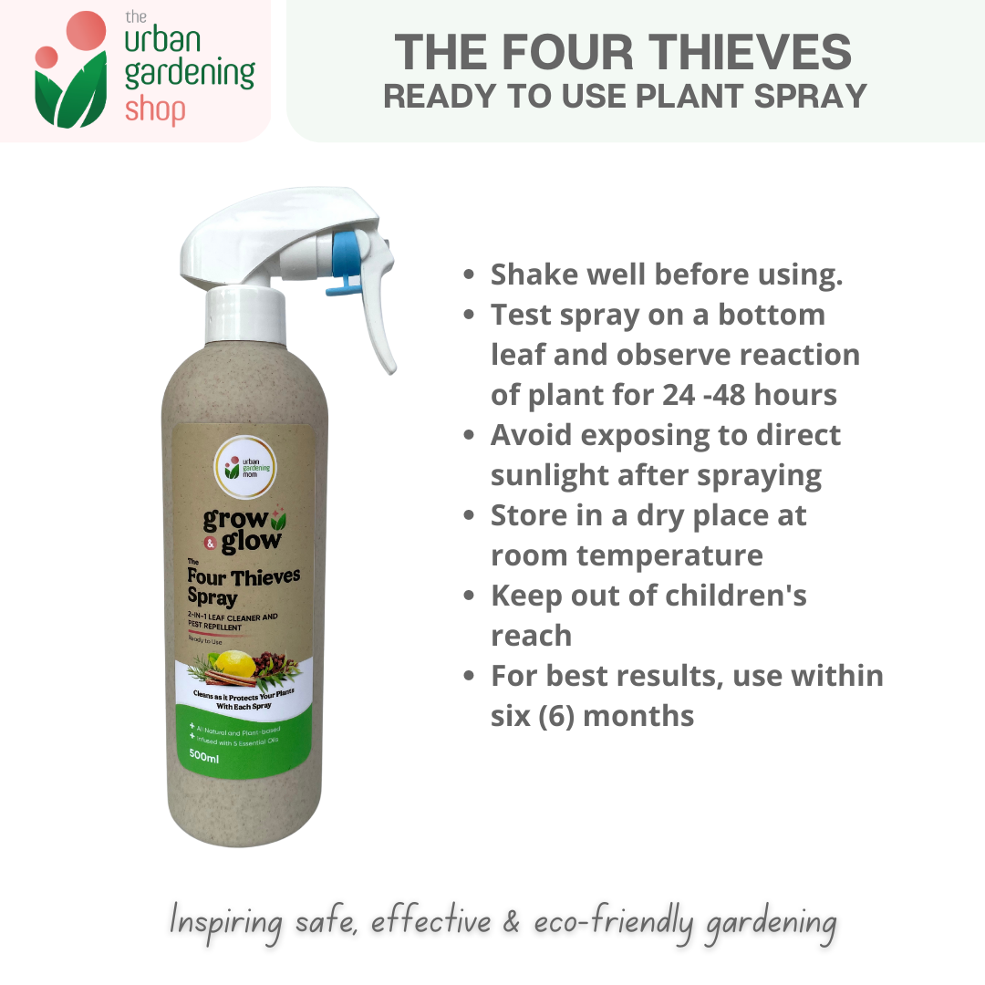THE FOUR THIEVES BLEND All-Purpose Garden Spray - Disinfectant, Cleaning, Misting, Air Freshener and Insect Repellant in One – For Indoor Use