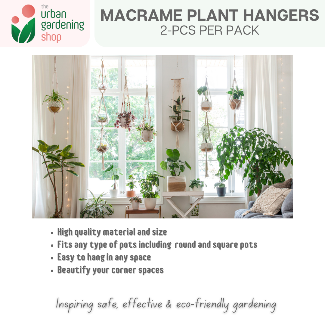 2-pcs Bohemian Macrame Plant Hangers| Handmade High Quality Cotton