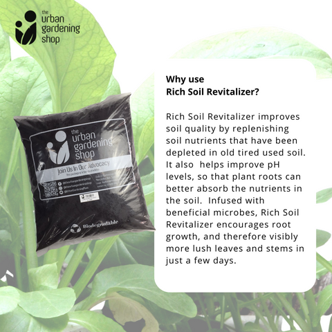 RICH SOIL REVITALIZER   (High Quality Soil Conditioner for Visibly Healthier Plants)