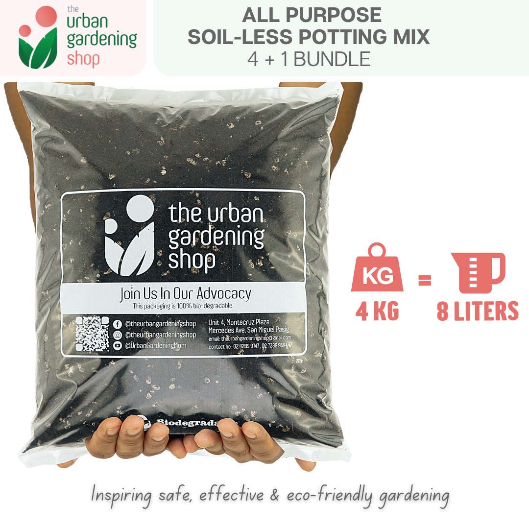 8-liter SOIL-LESS POTTING MIX FOR ALL PURPOSE Soil-less Potting Mix (Better than Loam Soil) Plus Choice of Rabbit Manure, Chicken Manure or Worm Castings