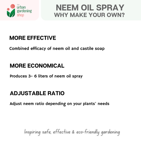 Neem Oil Spray Do-it-Yourself Kit for Gardening Use (Neem + Castile Soap Bundle Kit)