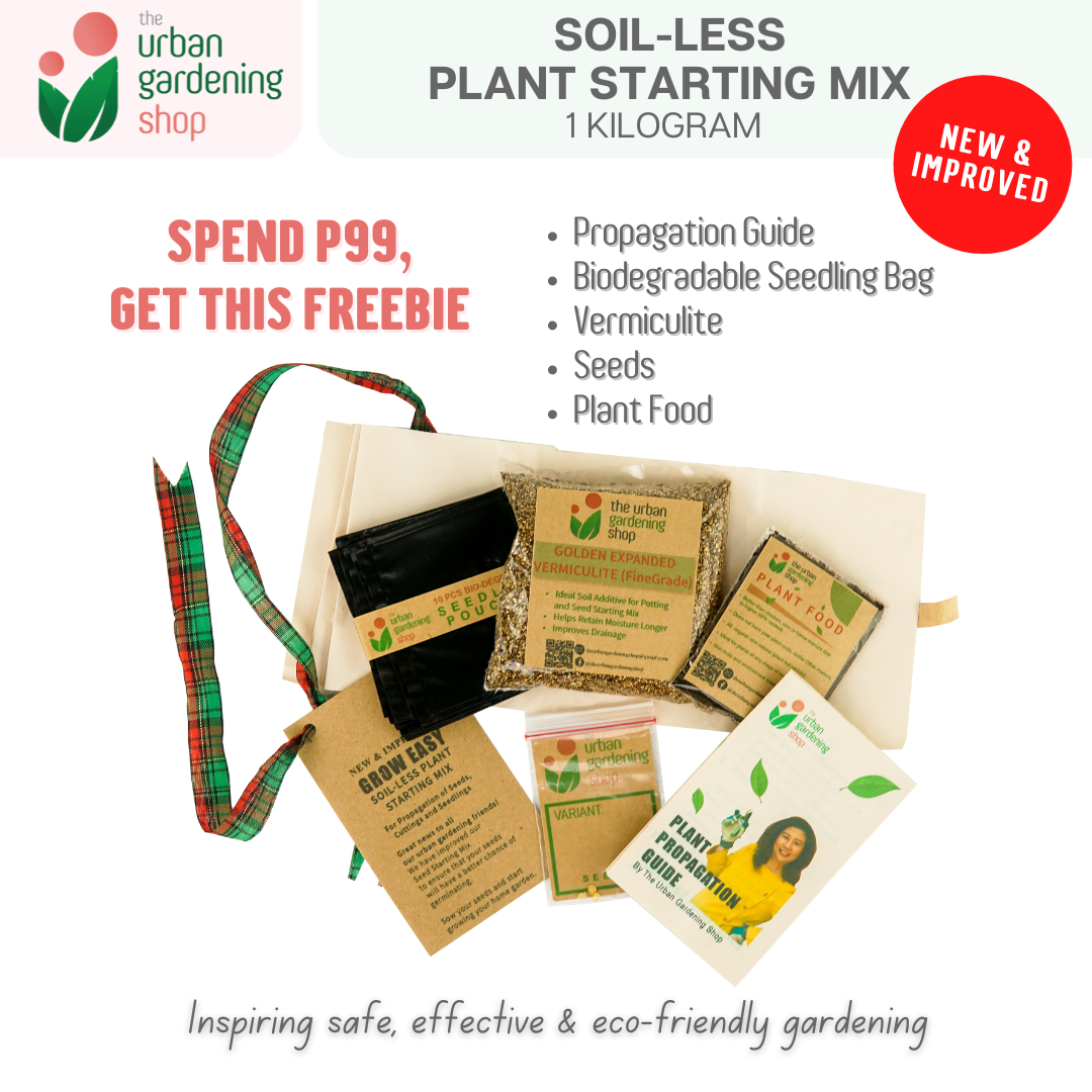 Soil-less Plant Starting Mix (2.0 Liter per Pack + FREE Starting Guide Kit)| Best Grow Media For Starting Plants