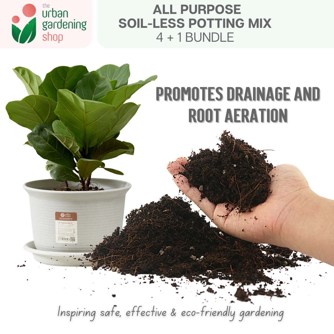 8-liter SOIL-LESS POTTING MIX FOR ALL PURPOSE Soil-less Potting Mix (Better than Loam Soil) Plus Choice of Rabbit Manure, Chicken Manure or Worm Castings