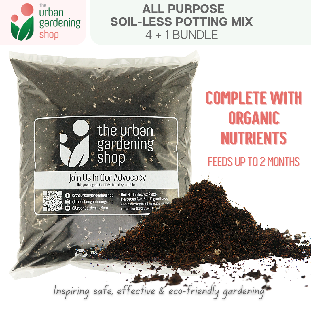 8-liter SOIL-LESS POTTING MIX FOR ALL PURPOSE Soil-less Potting Mix (Better than Loam Soil) Plus Choice of Rabbit Manure, Chicken Manure or Worm Castings