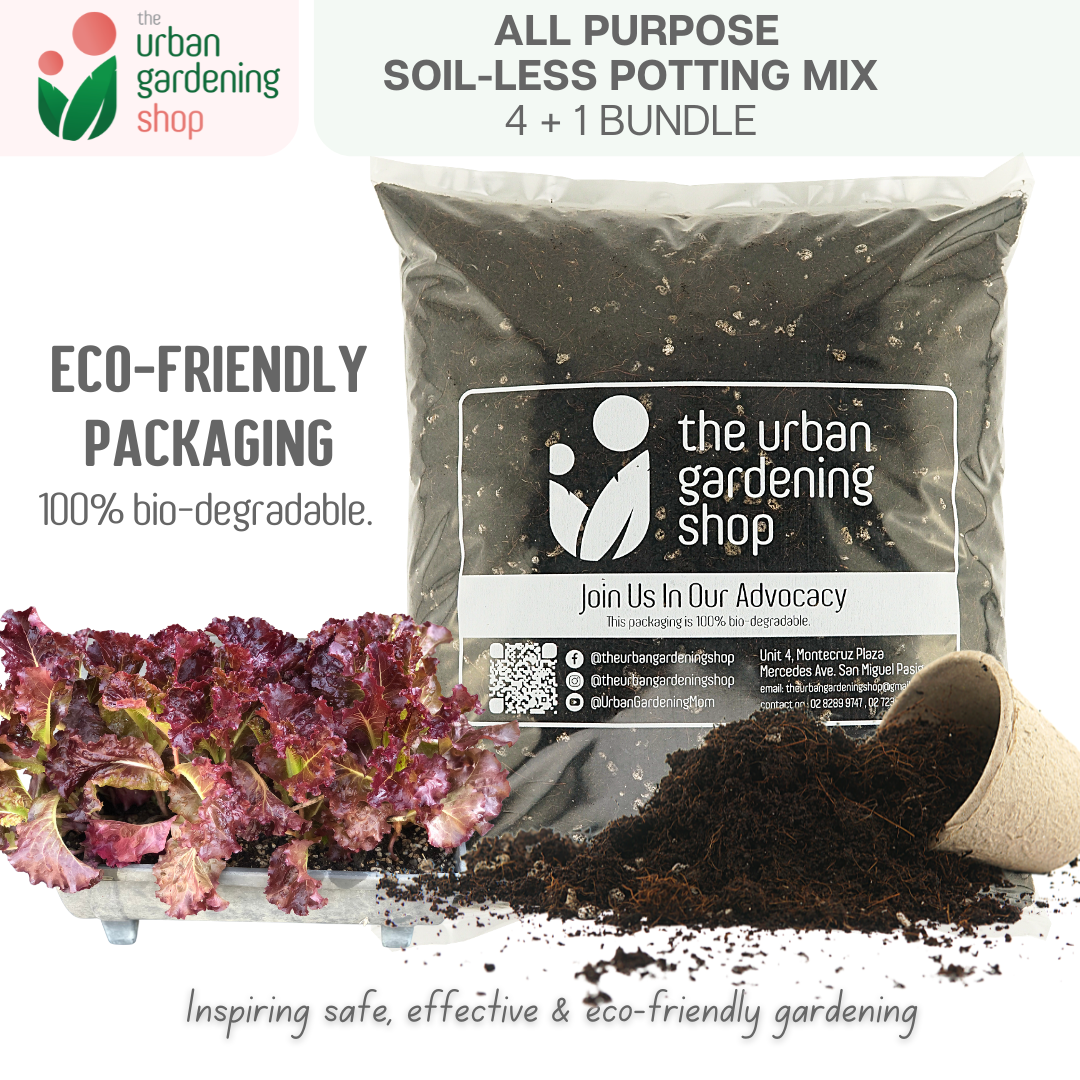 8-liter SOIL-LESS POTTING MIX FOR ALL PURPOSE Soil-less Potting Mix (Better than Loam Soil) Plus Choice of Rabbit Manure, Chicken Manure or Worm Castings