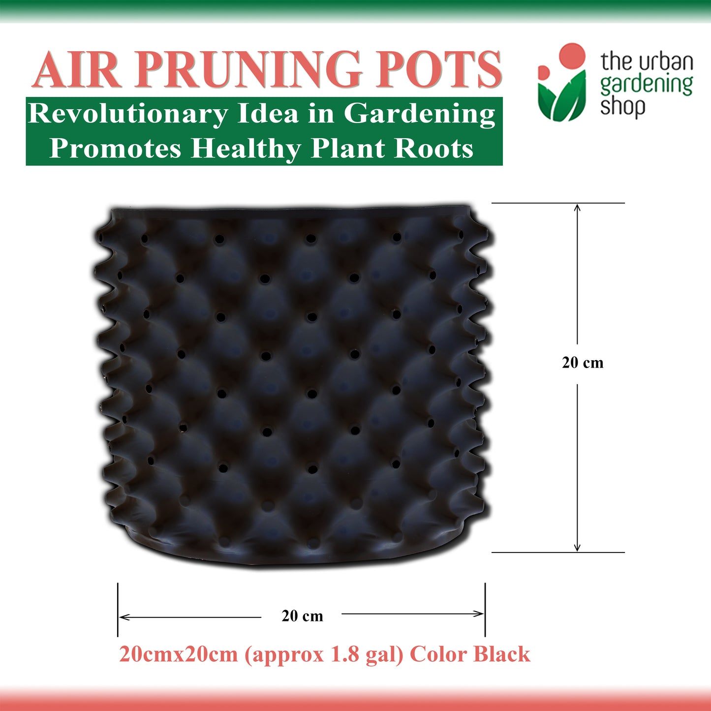 AIR PRUNING POT (1 set)- A revolutionary Idea in Container Gardening