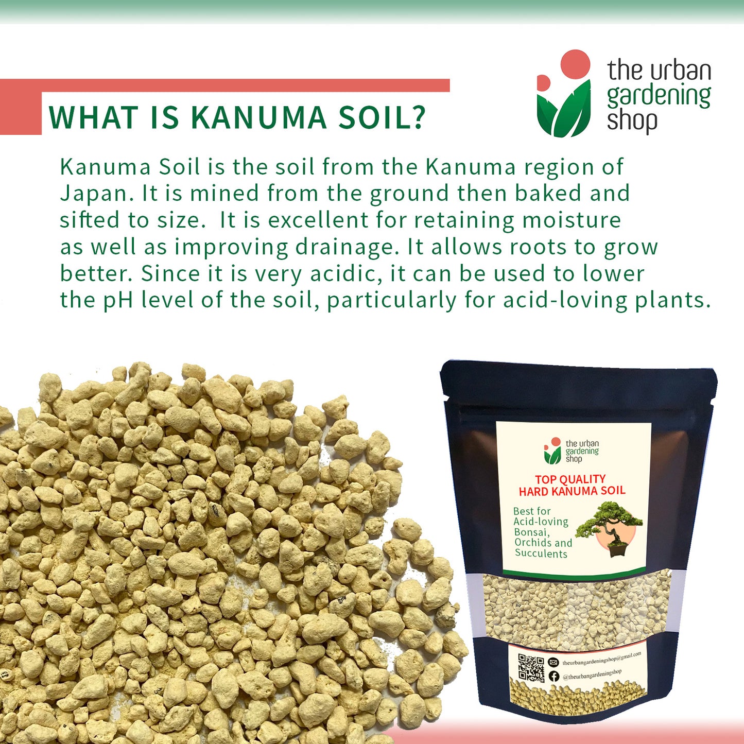 KANUMA SOIL - Top Quality Bonsai Soil for Potted Plants Bonsai and Succulents
