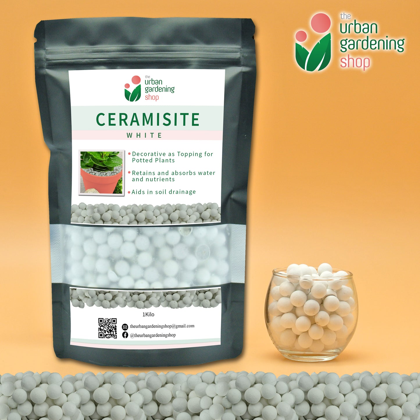 COLORED CERAMSITE for Gardening – Expanded Ceramic Clay Balls for Horticulture (Plants & Garden)