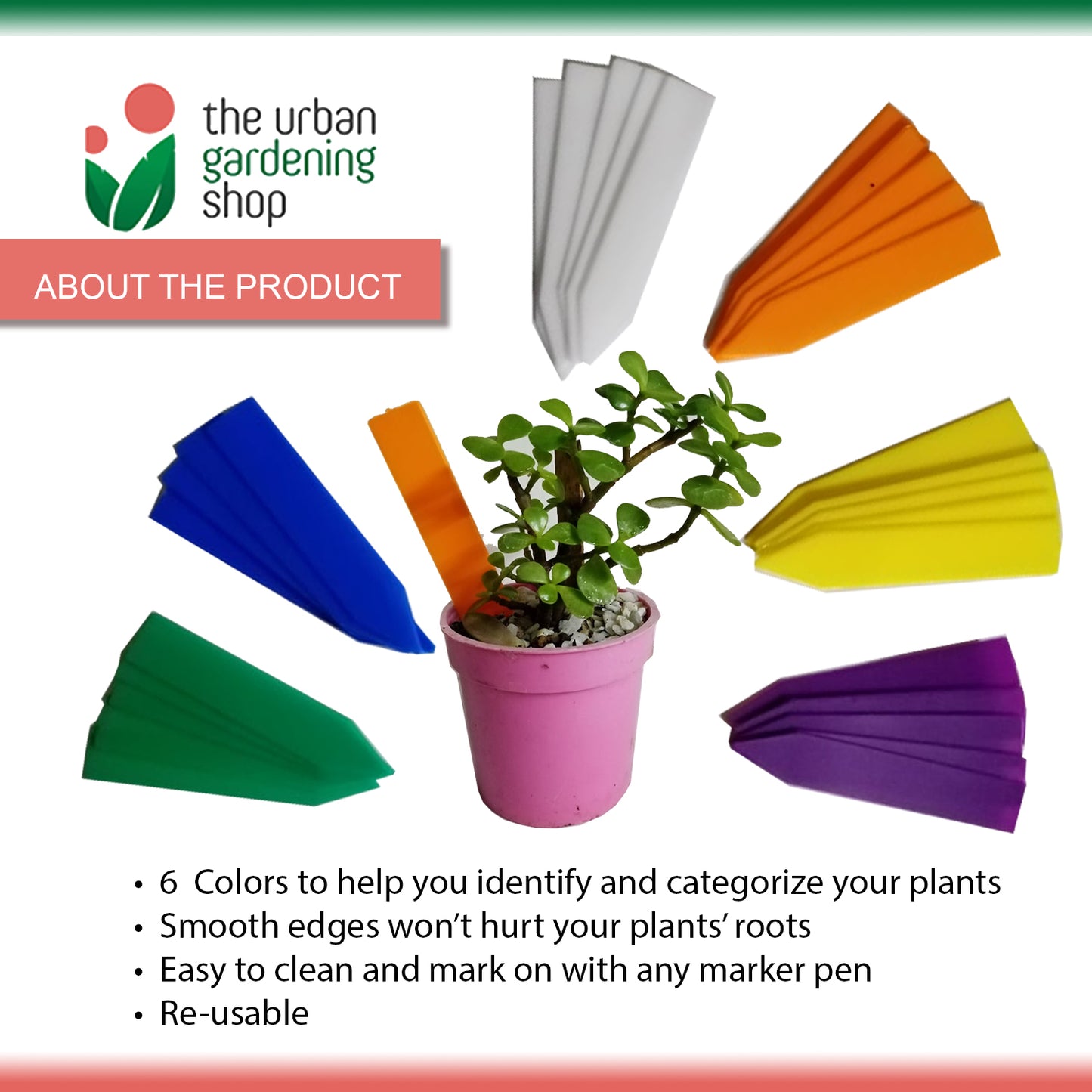 120-pieces COLORFUL 4" PLANT LABELS