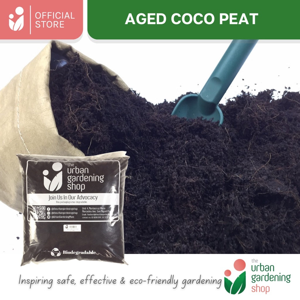 Aged Composted Coco Peat - Soil Substitute for Potted Plants