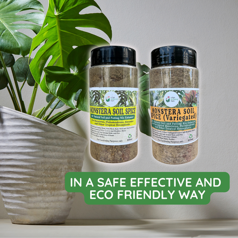 Monstera Soil Spice - All Natural Soil Additive and Plant Food for Monstera, Philodendron and other Tropical Houseplants