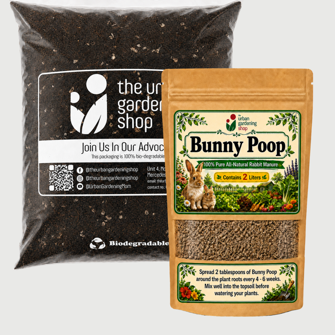 8-liter SOIL-LESS POTTING MIX FOR ALL PURPOSE   Soil-less Potting Mix (Better than Loam Soil) Plus Choice of Rabbit Manure, Chicken Manure or Worm Castings
