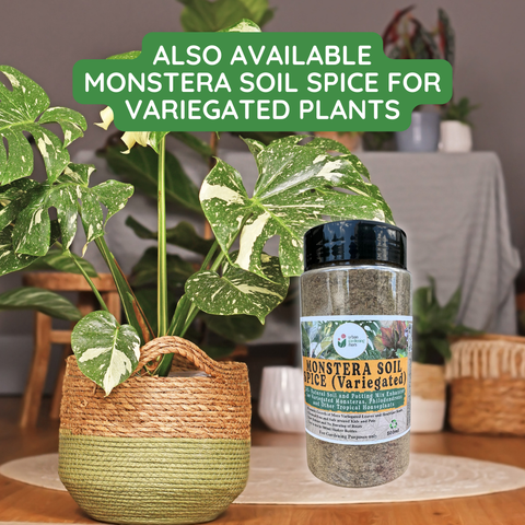 Monstera Soil Spice - All Natural Soil Additive and Plant Food for Monstera, Philodendron and other Tropical Houseplants