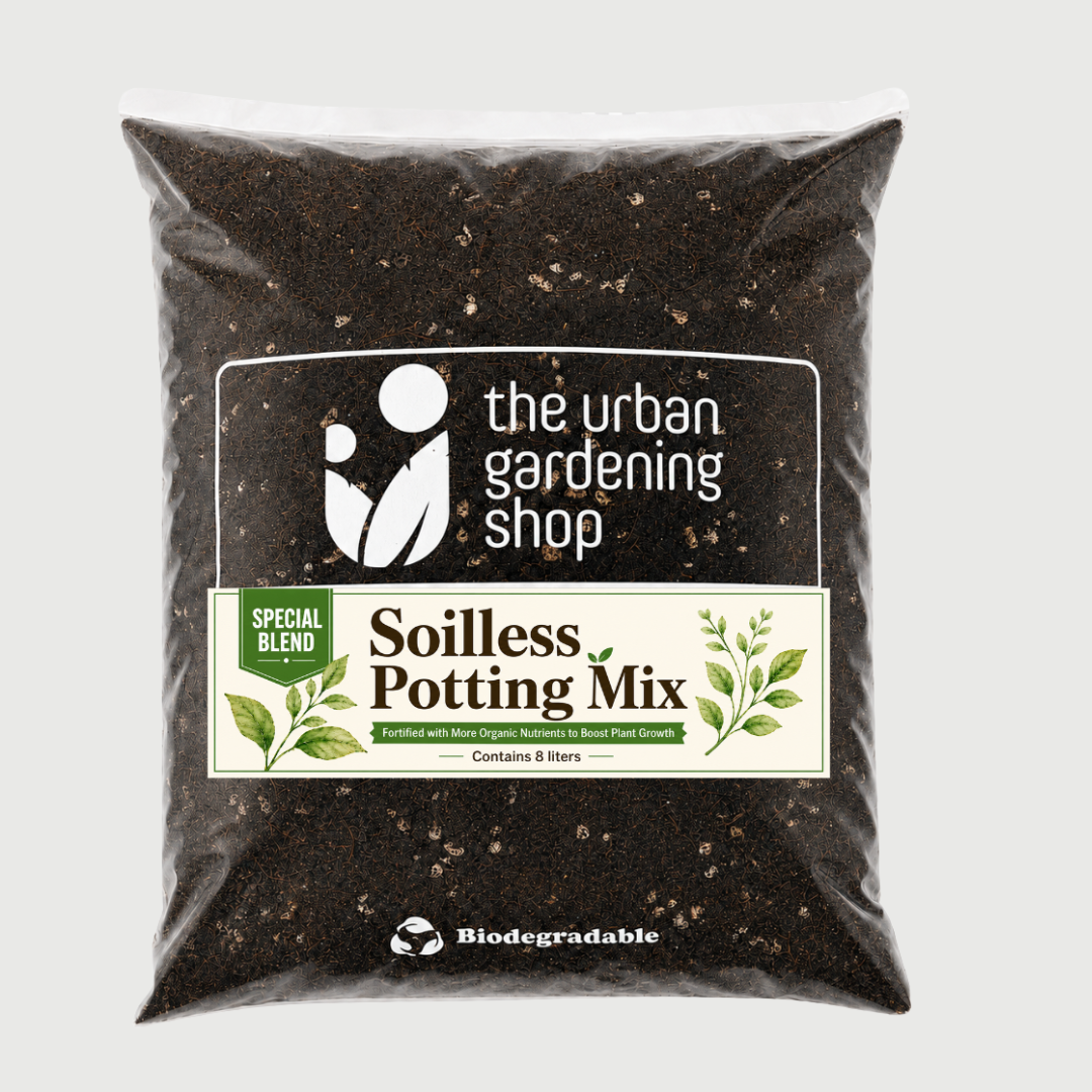 8-liter SOIL-LESS POTTING MIX FOR ALL PURPOSE   Soil-less Potting Mix (Better than Loam Soil) Plus Choice of Rabbit Manure, Chicken Manure or Worm Castings