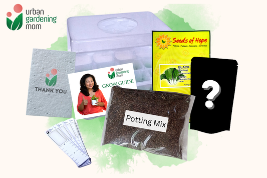 NEW SEED GROW KIT with Tray and Humidity Dome- Includes Potting Mix, Seedling Tags and Free Seeds