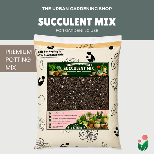 8-liter PREMIUM SUCCULENT POTTING MIX - High Quality Soilless Media for Cacti and Succulents