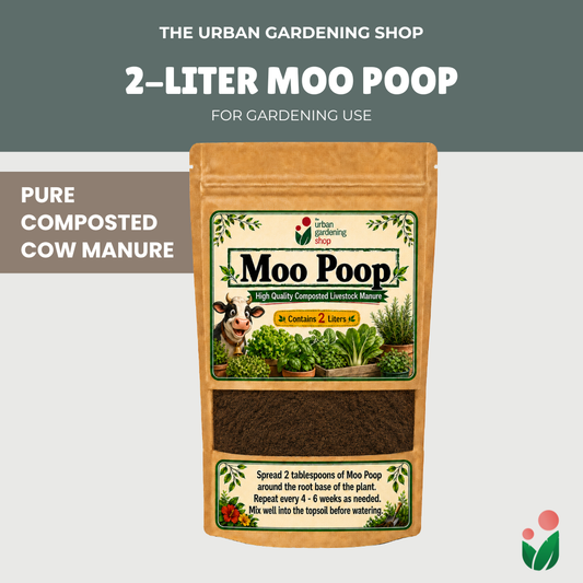 Moo Poop Composted Cow Manure 2L Soil Conditioner for Plants, Vegetables, Herbs & Garden Soil
