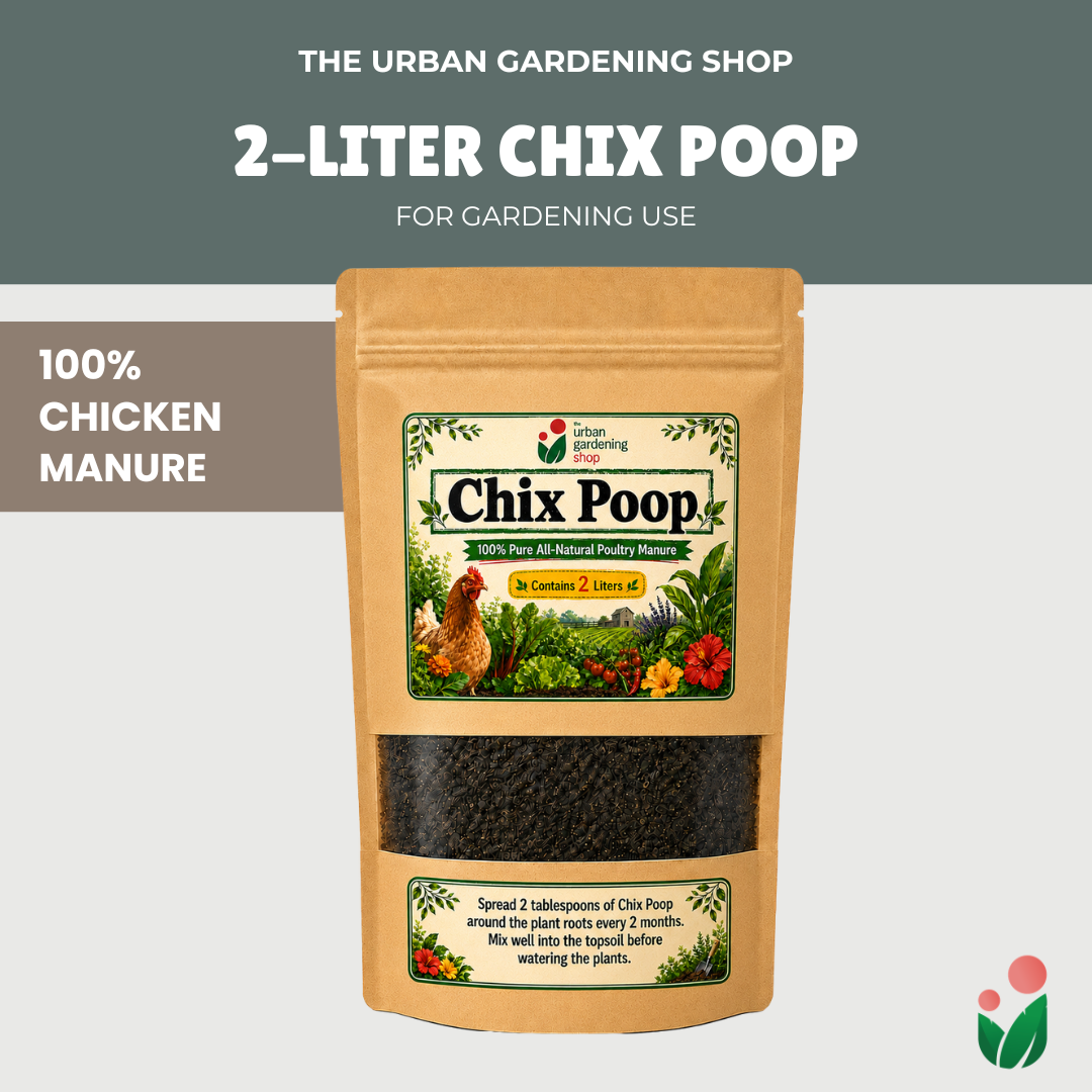 2L Chix Poop Composted Chicken Manure | Organic Plant Nutrient NPK Booster | All Natural Poultry Manure Soil and Potting Mix Conditioner for Plants, Vegetables, Herbs & Gardens | Eco-friendly Alternative to Chemical Fertilizers