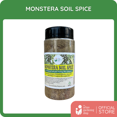 Monstera Soil Spice - All Natural Soil Additive and Plant Food for Monstera, Philodendron and other Tropical Houseplants