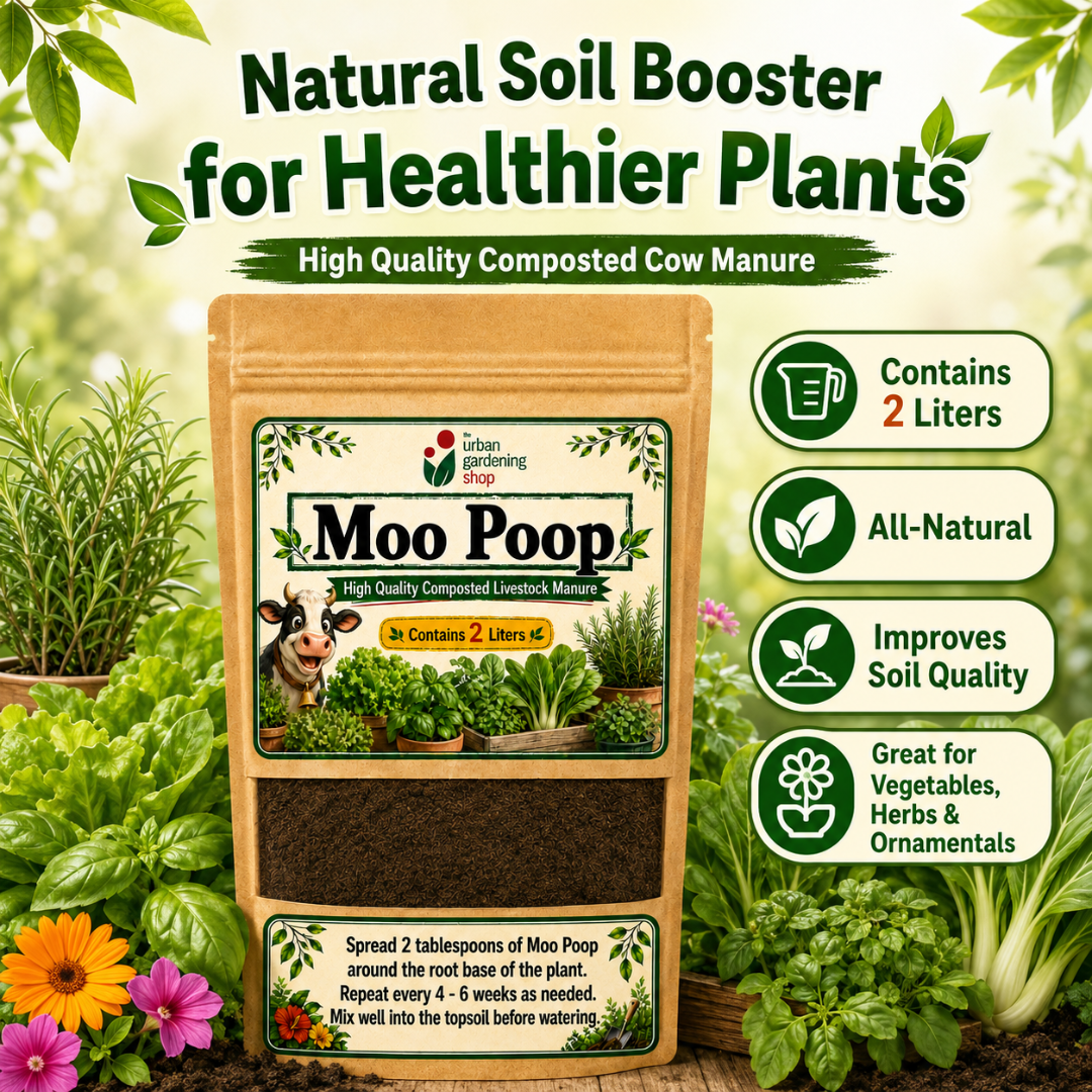 Moo Poop Composted Cow Manure 2L Soil Conditioner for Plants, Vegetables, Herbs & Garden Soil