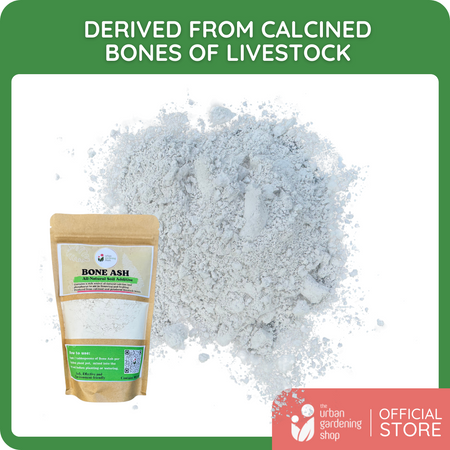 Bone Ash  - All Natural Garden Soil Additive Derived from Calcined Livestock Bones Containing a Rich Source of Calcium and Phosphorus