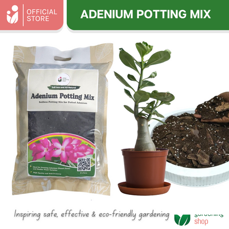 8-liter Adenium Potting Mix - All-Natural Soilless Mix for Potted Adeniums