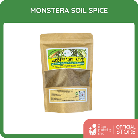 Monstera Soil Spice - All Natural Soil Additive and Plant Food for Monstera, Philodendron and other Tropical Houseplants