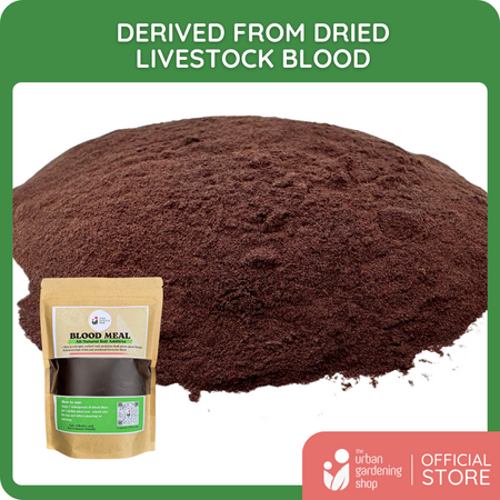 Blood Meal - An All Natural Soil Additive Derived from Livestock Blood which contains a rich source of natural macro and micronutrients beneficial for most garden plants