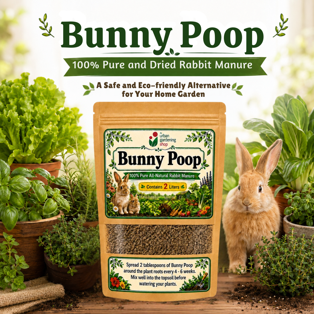 Bunny Poop Dried Rabbit Manure 2L | All Natural  Chemical Free Non Toxic Soil Amendment and Organic Plant Nutrient for All Types of Plants including Herbs, Vegetables, Ornamental Plants, Succulents and Tropical Houseplants