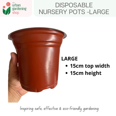 Nursery Pots - Non-biodegradable and  Disposable & Not for Long Term Use