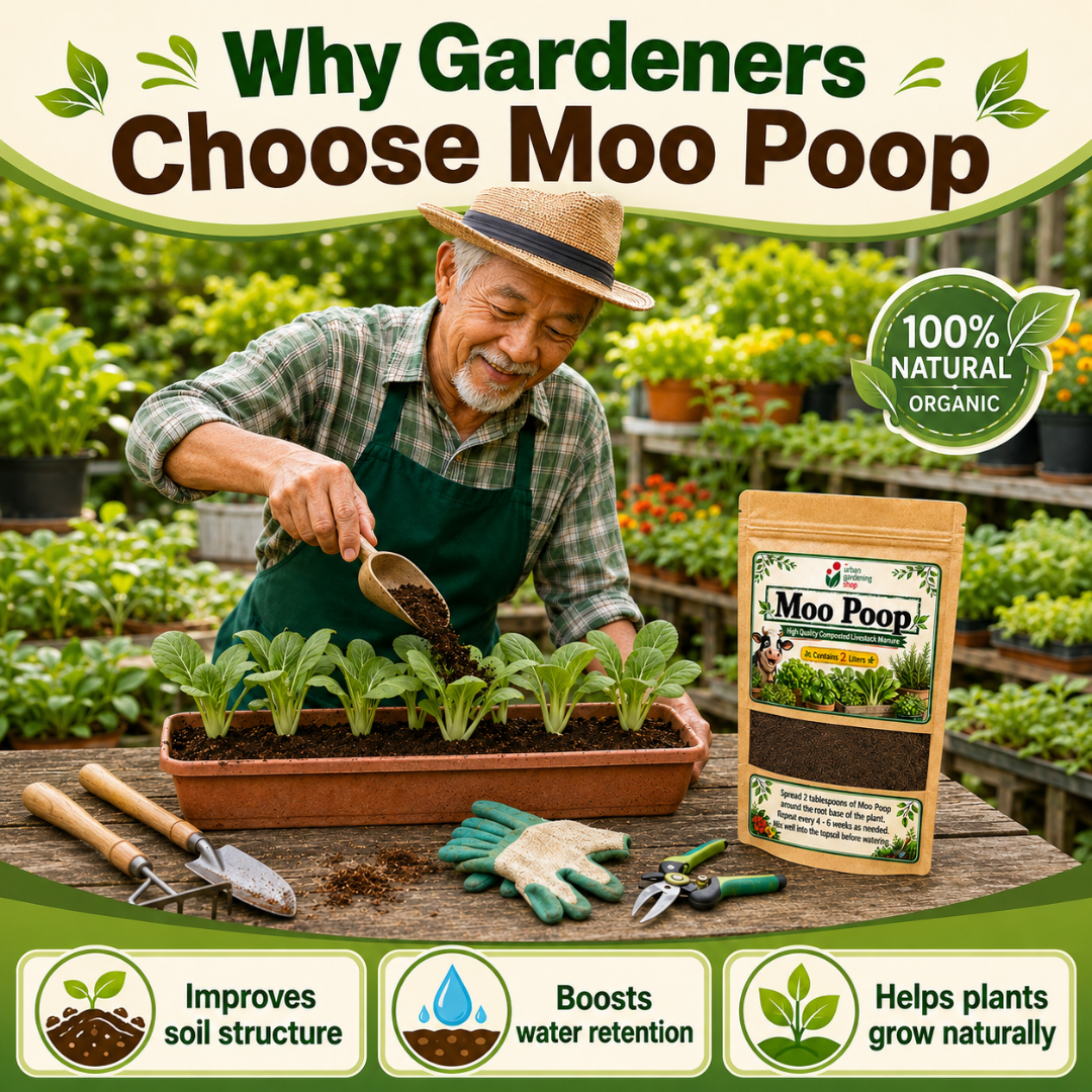 Moo Poop Composted Cow Manure 2L Soil Conditioner for Plants, Vegetables, Herbs & Garden Soil