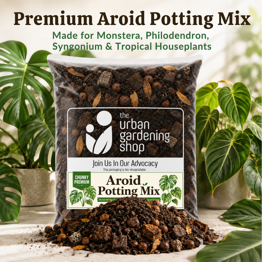 8L Aroid Potting Mix [Aroid Mix] for Monstera, Philodendron, Alocasia, Syngonium & Most Types of Tropical Aroid Houseplants | Chunky Well-Draining Soil Media | Better Alternative to Garden Soil or Loam Soil