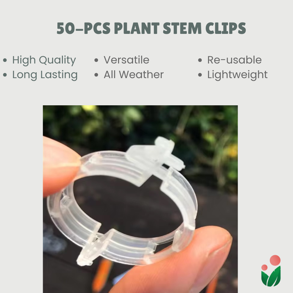 50-Pieces Plant Clips (For Plant Stem Support)