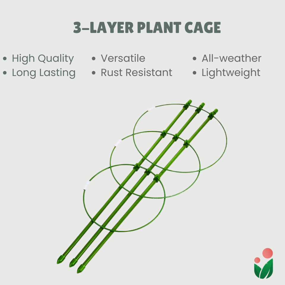 3-layer Plant Cage Support (Ideal for Tomatoes and Vining Plants)