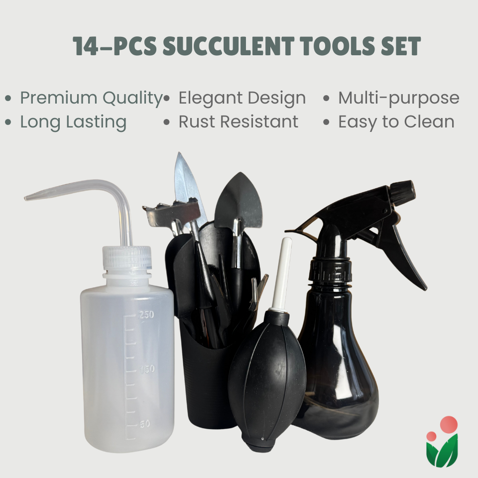 14- pcs Succulent Tools (Premium Black)