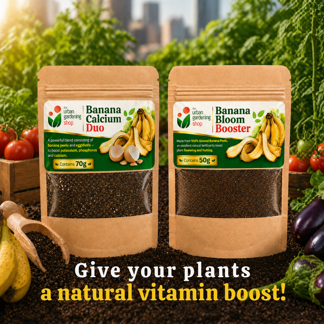 Ground Banana Peel Powder [Banana Bloom Booster + Banana Calcium Duo]  - An All- Natural Alternative to Chemical Fertilizer | A Natural Plant Booster - to Aid Plants in Flowering and Fruiting and for Root Strength 🌱