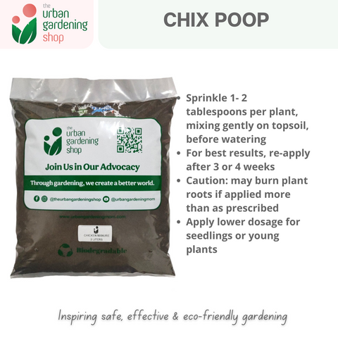 CHIX POOP   - All-Natural and Processed Soil Conditioner and Plant Food made from Chicken Manure