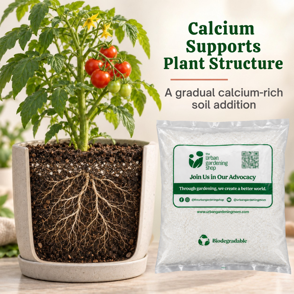 Crushed Eggshells - Calcium Rich Plant Supplement and Garden Soil Additive - Eggshell based soil amendment for home garden soil and potting mixes | The Urban Gardening Shop