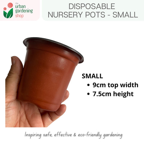 Nursery Pots - Non-biodegradable and  Disposable & Not for Long Term Use