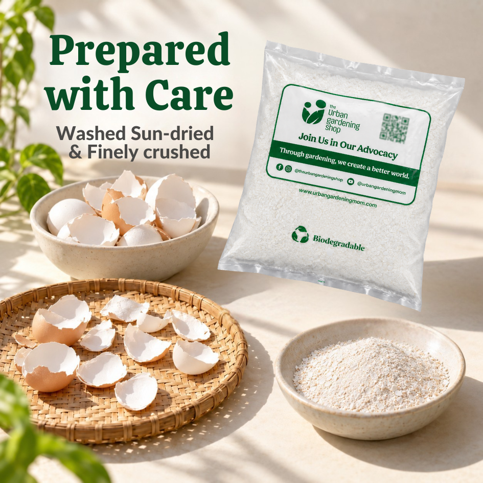 Crushed Eggshells - Calcium Rich Plant Supplement and Garden Soil Additive - Eggshell based soil amendment for home garden soil and potting mixes | The Urban Gardening Shop