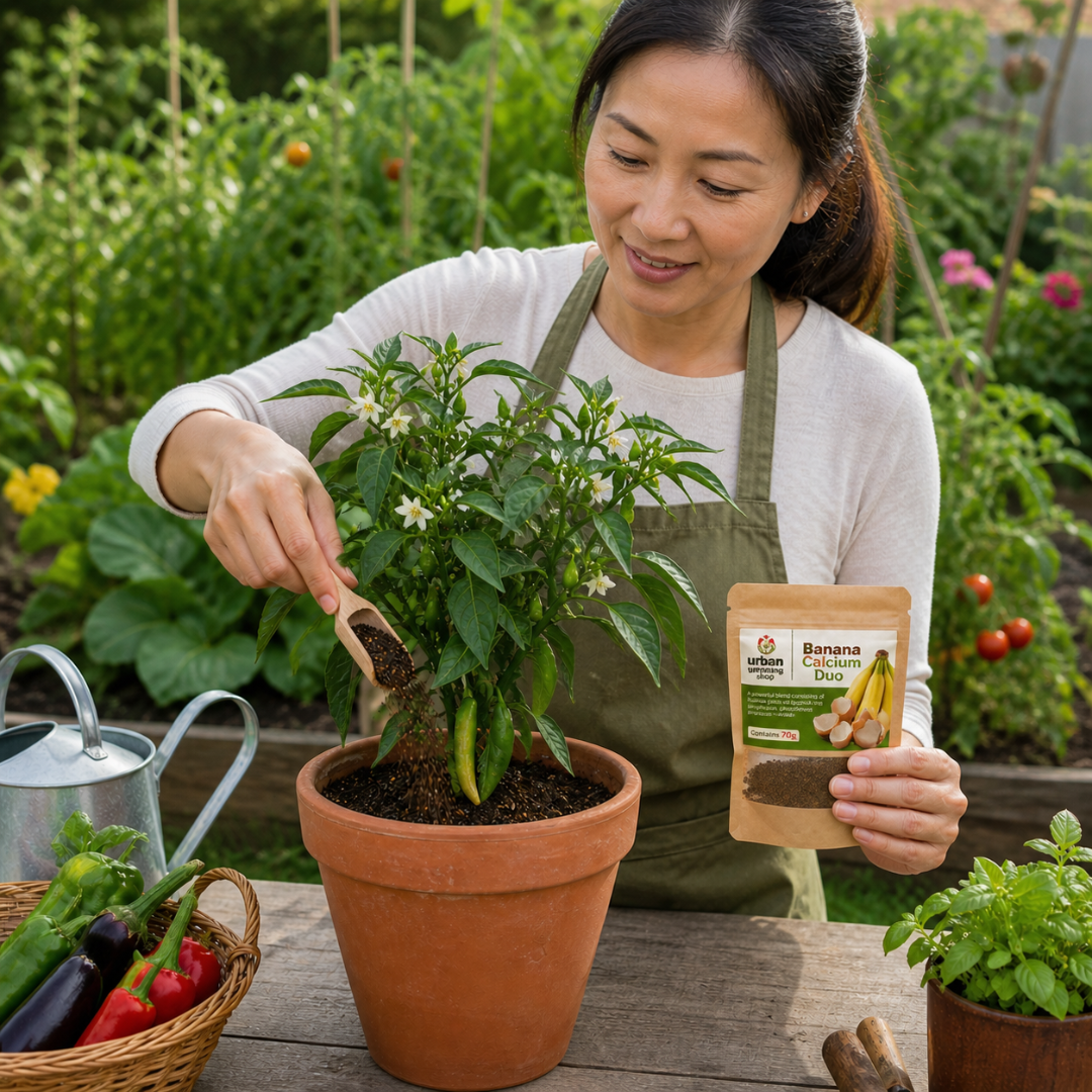 Ground Banana Peel Powder [Banana Bloom Booster + Banana Calcium Duo]  - An All- Natural Alternative to Chemical Fertilizer | A Natural Plant Booster - to Aid Plants in Flowering and Fruiting and for Root Strength 🌱