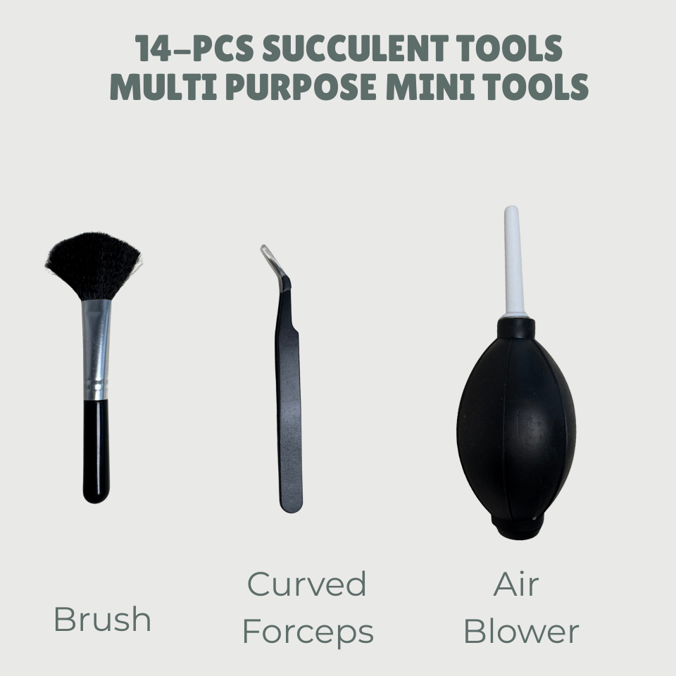 14- pcs Succulent Tools (Premium Black)